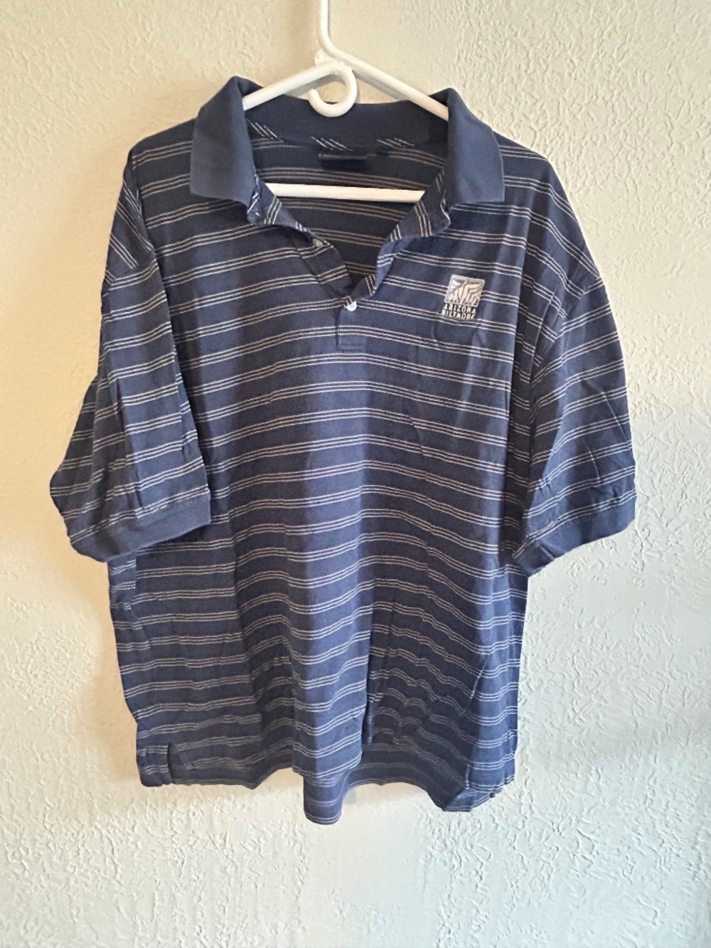 Arizona Biltmore Golf Club Polo Shirt Men’s XL Navy Stripe